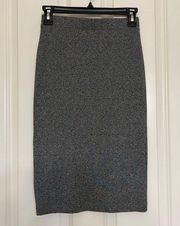 Divided Basic Grey Stretchy Pencil Skirt - Size Small