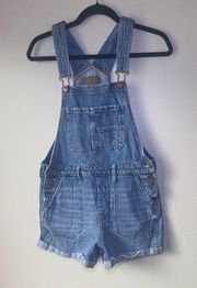 EUC AMERICAN EAGLE OUTFITTERS DENIM OVERALL SHORTS SIZE SMALL