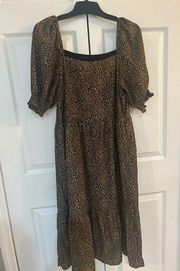 Saks fifth Avenue Cheetah Midi Dress