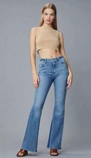 DL1961 Rachel High Rise Flare Leg Jeans $199 27 x 36