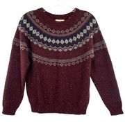 Weatherproof Vintage Women’s Fair Isle Acrylic Sweater