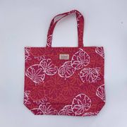 Lilly Pulitzer For Estee Launder Multicolor Shell Print Shoulder Tote Bag