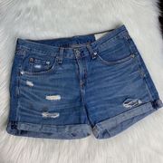 Rag & Bone Boyfriend Trestles Denim Shorts