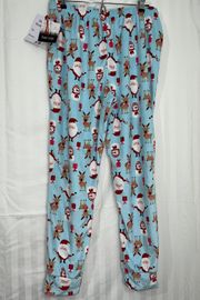 Blue Christmas Pajamas Pants Women’s Size Large