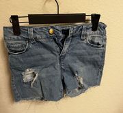 Ripped Jean Shorts