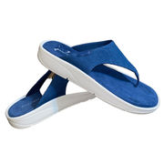 Easy Spirit Rift Slip-On Thong Sandal Blue Comfort Platform Shoes Size 12M