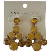 Ann Taylor yellow drop post earrings