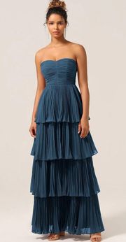 Wedtred Teal Tired Dress