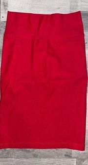 Charlotte Russe Red Pencil Skirt