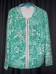 Lilly Pulitzer Zip Up Sweatshirt Size Small