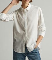 NWT Everlane The Silky Cotton Relaxed Shirt in Optic White