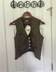 Jia Western Leather Vest