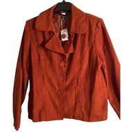 STUDIO 1940 Womens Blazer Size XL Short Long Sleeve Rustic Canyon Button Front