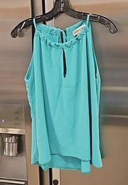 💕VERONICA M💕 Sleeveless Blouse ~ Turquoise Medium NWOT