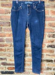 Faded Glory Dark Wash Blue Denim Skinny Jegging Jeans Women's Size 6P Petite