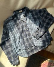 Blue Patchwork Flannel