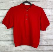 Everlane Oversized Cotton Polo Big Red Size Small