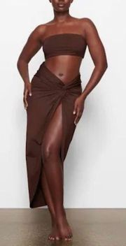 Signature Sarong Skirt In Cocoa NWT $78+ Size Large