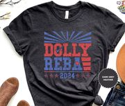 NWOT Dolly Reba 2024 Vintage Shirt Sz M