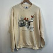 Women’s | Vintage Lee Winter Cardinal Sweater | Large