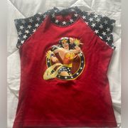 Vintage DC comics wonder women baby tee