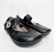 Alegria Black Leather Ballet Shoes Women’s Flats Comfort Shoes Size 38 8