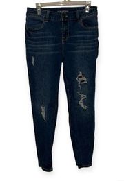 Maurice's  medium distressed denim Jeggings