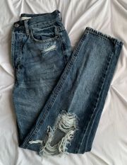 High-Rise Straight-Leg Jeans