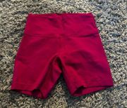 Lululemon  wunder train 6" biker shorts ripend raspberry size 8