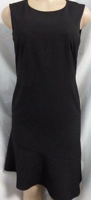 "WHITE HOUSE BLACK MARKET" LITTLE BLACK ASYMMETRICAL HEMLINE DRESS SIZE:4 NWT