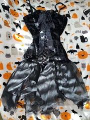 Crushed Velvet Corset Minidress Costume 