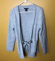 Willi Smith Gray Sweater Cardigan, L