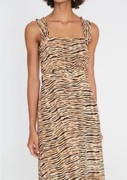 Faithful the Brand Saint Tropez Midi Dress Wyldie Animal Print Size M Mobwife