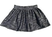 Free People  Holly Go Lightly mini skirt S pockets knit Black & white marled