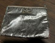 Kate spade gold snake skin zipper pouch