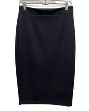 Halogen Back Zipper Knee Length Pencil Skirt Black Size 6