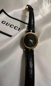 COPY - Vintage Gucci Classic Stack Women’s Watch Leather Band Black