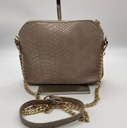 MADISON WEST FAUX SNAKESKIN CROSSBODY