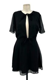 Tularosa Tallulah Dress Black Keyhole Cut Out Size Medium