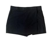 Theory Rileena Asymmetrical Black Skort Cotton 4