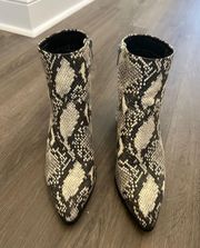 Snakeskin Booties