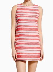 Cupcakes & Cashmere Athena Red White Striped Sleeveless Dress