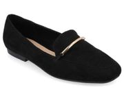 Journee Collection Loafer Womens Size 10 Black Slip On Casual Shoes