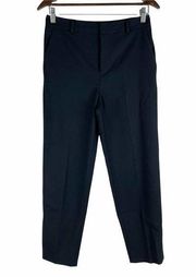 Club Monaco Wool Blend Slim Pants Ankle Length Suit Black Size 2