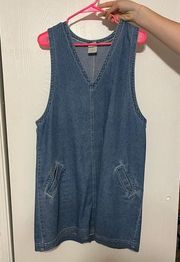 Vintage denim shift dress 1970s style!!