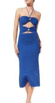 RTR Solid And Striped The Ariana Dress Lapis Blue XL Halter/Strapless open front