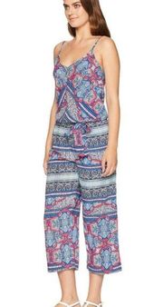 Tommy Bahama Riviera Tile Wide Leg Jumpsuit Swim Cover Up Medium