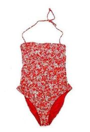 O'Neill BITTERSWEET PIPER DITSY Red Floral One-Piece Swimsuit Medium NWT