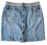 Tommy Hilfilger Button Front Denim Skirt