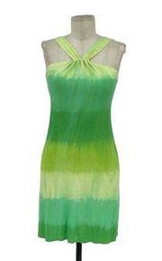 Cosabella Green Ombre Dye Halter Jersey Dress Size Small